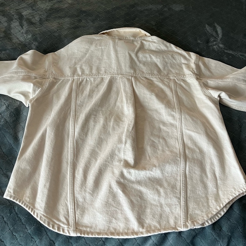 Levi's Men's White Jean Jacket - Picture 8 of 9
